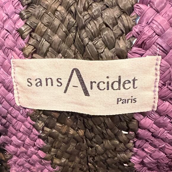San Arcidet Paris Raffia Tote Bag - Picture 6 of 10
